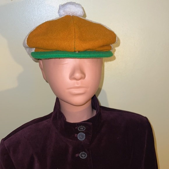Exquisite tri-color wool tam made in Ireland by hats of Ireland CASTLEBAR - Picture 2 of 10